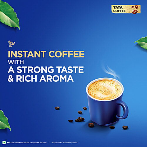 Tata Coffee Classic Instant Coffee, Chicory Mix With Strong Taste & Rich Aroma, 200 g Pouch 