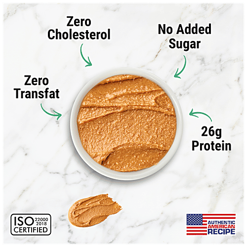 Happilo Classic Peanut Butter - Crunchy, High In Protein, Gluten Free, 510 g  High Protein
 Gluten Free