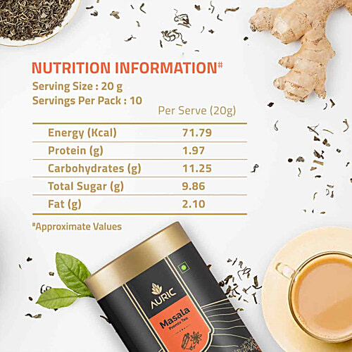 Auric Assorted Premix Tea - Elaichi & Masala Flavour, 160 g (Pack of 2) 