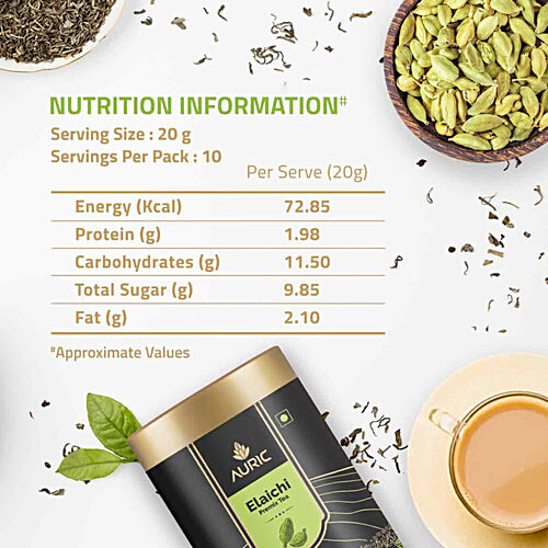 Auric Assorted Premix Tea - Elaichi & Masala Flavour, 160 g (Pack of 2) 