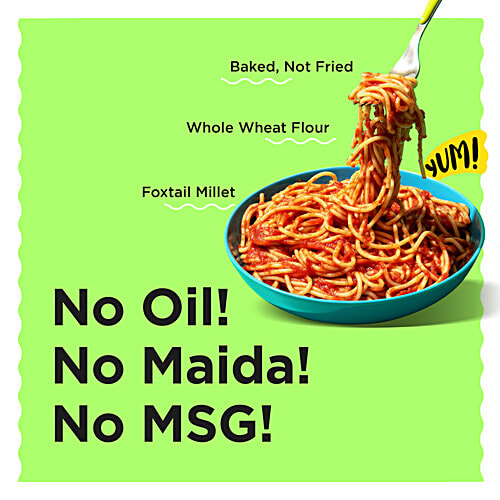 Auric Baked Noodles - Zero oil, No Maida, Mexican Peri Peri, 70 g  40% Millet, 14% More Protein