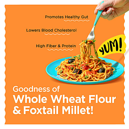 Auric Baked Noodles - Zero oil, No Maida, Mexican Peri Peri, 70 g  40% Millet, 14% More Protein