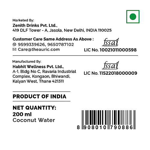 Buy Auric Tender Coconut Water Energy Drink, Rich In Electrolytes