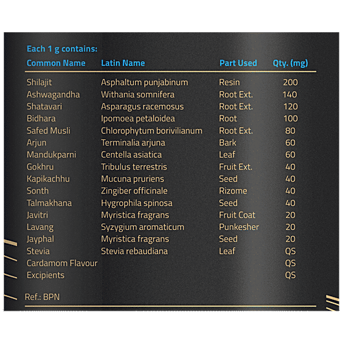 Buy Auric Men's Energy Tea Elachi, with Pure Shilajit Resin, Boost