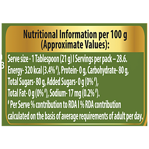 Dabur Organic Honey - Unprocessed & Unpasteurized , Sourced From Wild Forests, 600 g Jar