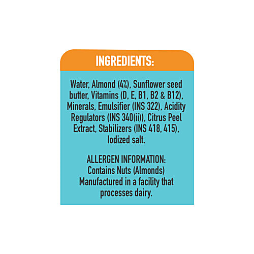 Only Earth Plant Based Almond Original Drink - Unsweetened, Lactose Free, 1 L Plant based Beverage, Non-Dairy Drink