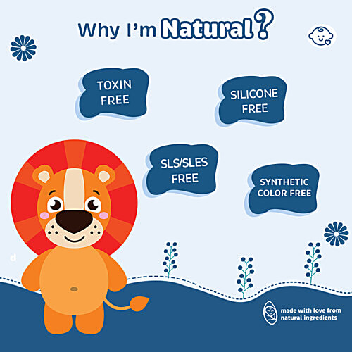 Khadi Natural Baby Shampoo - With Vitamin B-5 & Wheat Protein, Tear Free, SLS & Paraben Free, For 0-5 Years, 200 ml  