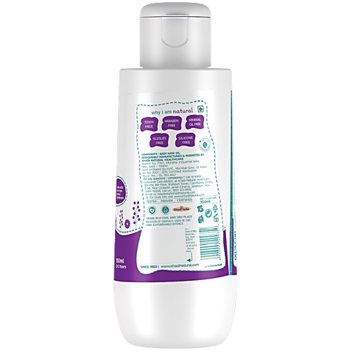 Khadi Natural Baby Hair Oil - With Coconut & Sesame Oil, Mineral Oil & Paraben Free, 150 ml  