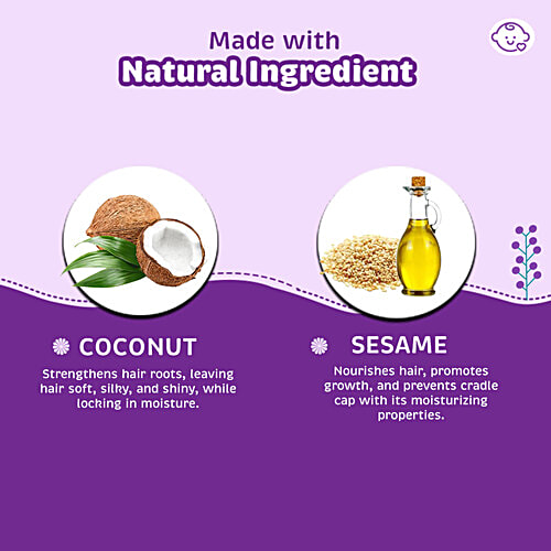 Khadi Natural Baby Hair Oil - With Coconut & Sesame Oil, Mineral Oil & Paraben Free, 150 ml  