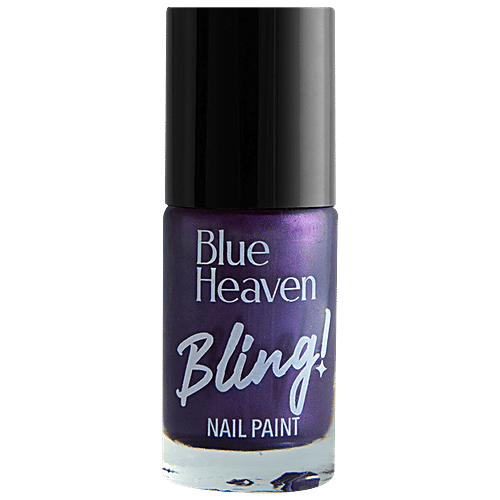 Buy Blue Heaven Bling Nail Paint 438 Crème Gloss Finish, LongLasting