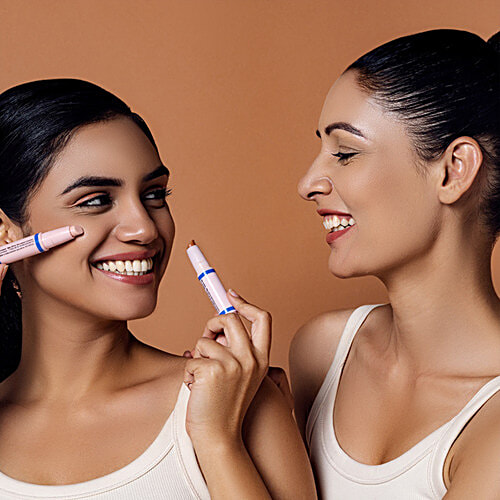 Blue Heaven Strobe & Shape Highlighter & Contour Duo Stick - Fair to Medium, 3.5 g Fairy Light