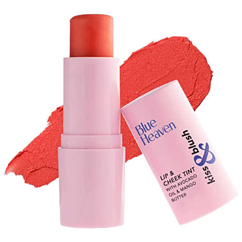 Buy Blue Heaven Kiss & Blush Lip & Cheek Tint Provides Bright Look Online at Best Price of Rs