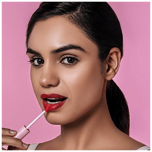 Blue Heaven Silk & Stain Lip Tint With Jojoba Oil & Vitamin E - Provides Nourishment, 8 ml Heartbreak Red 