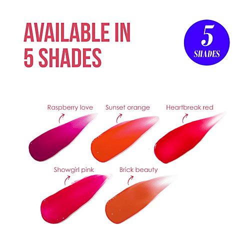 Blue Heaven Silk & Stain Lip Tint With Jojoba Oil & Vitamin E - Provides Nourishment, 8 ml Showgirl Pink 