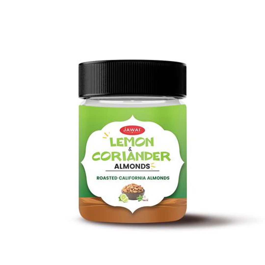 Jawai Lemon & Coriander Roasted Californian Almonds - Crunchy, Rich In Protein & Fibre, 25 g 