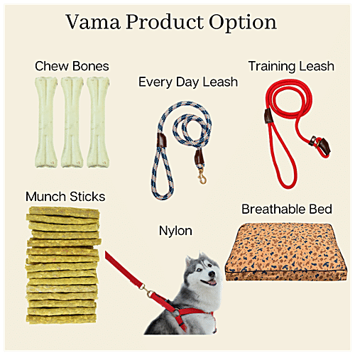 Vama Leathers Dog Cotton Collar - Eco-Friendly, Sweat Free, Fits 20-25" x 1.25", Cocoa Brown, 1 pc