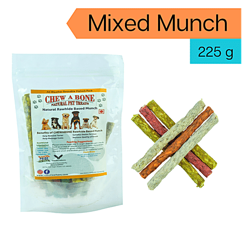 Buy Chew A Bone Rawhide Based Mixed Munch Sticks All Breed Dog