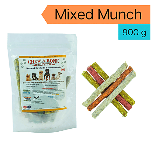 Buy Chew A Bone Rawhide Based Mixed Munch Sticks All Breed Dog