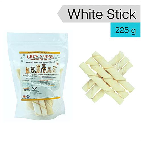 Buy Chew A Bone Natural White Chew Sticks Cleans Teeth & Gums, For