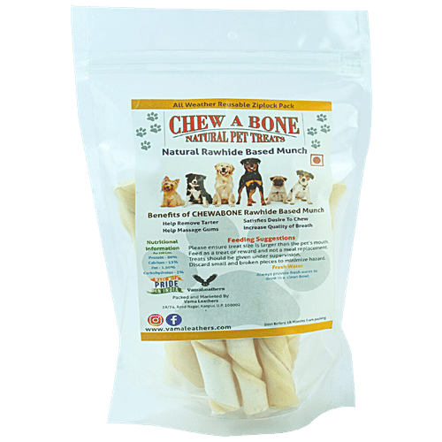 Buy Chew A Bone Natural White Chew Sticks Cleans Teeth & Gums, For