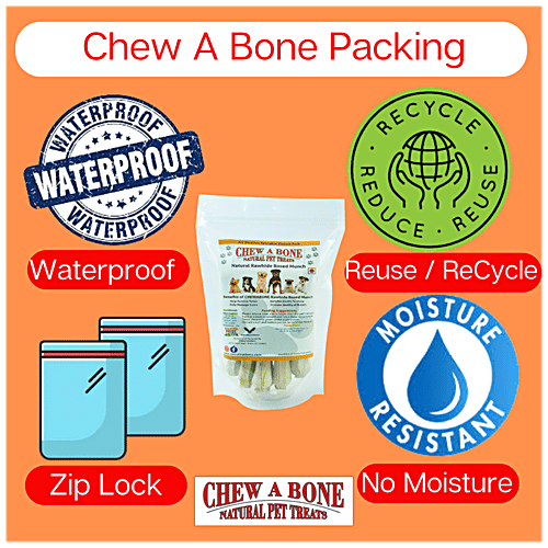 Chew A Bone Rawhide Based Mixed Candy Munch Sticks - All Breed Dog & Puppy Chew Treat, 450 g  
