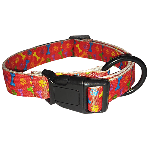 Vama Leathers Nylon Collar - Soft, Durable, For Medium & Large Dogs, Fits 41-53 cm, Printed, 1 pc  