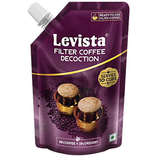 Buy LEVISTA Filter Coffee Decoction With 20 Chicory, Aromatic