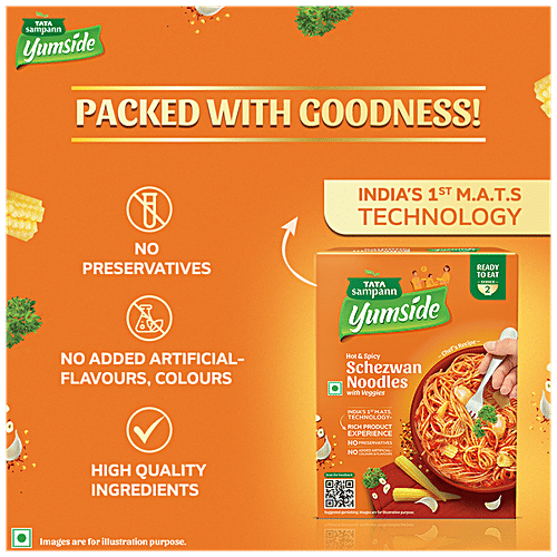Tata Sampann Yumside Schezwan Noodles With Veggies, 285 g