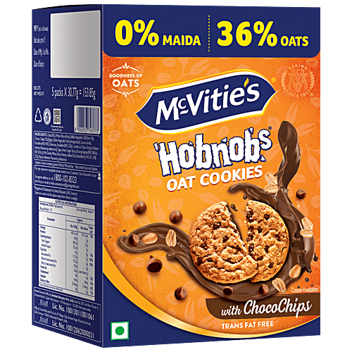 Buy McVitie's Hobnobs Oat Cookies With Chocochips Online at Best Price