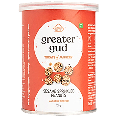 Buy Almond House Greater Gud Sesame Sprinkled Peanuts Jaggery Coated