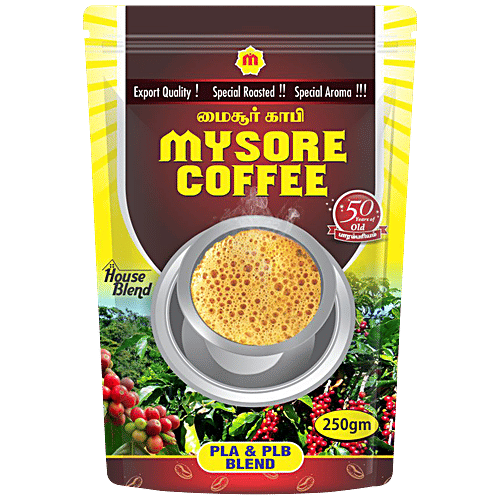 Mysore Coffee Mysore Special Filter Coffee - Refreshing & Aromatic, 250 g Pouch 