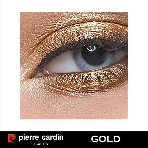 Pierre Cardin Paris Pearly Velvet Eyeshadow - Super-blendable, Richly-pigmented Formulas, 0.4 g 775-Gold 