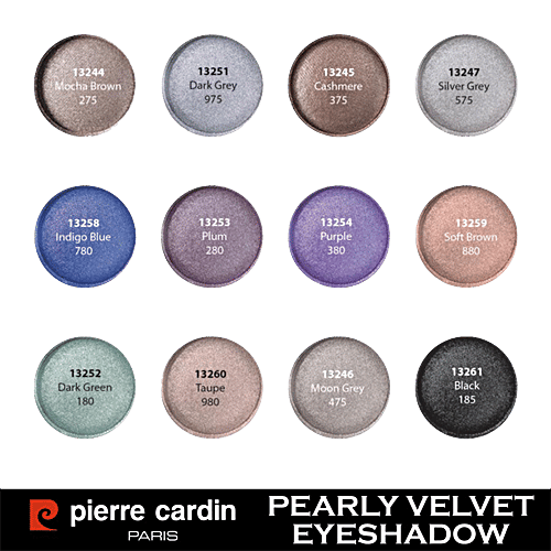Pierre Cardin Paris Pearly Velvet Eyeshadow - Super-blendable, Richly-pigmented Formulas, 0.4 g 775-Gold 