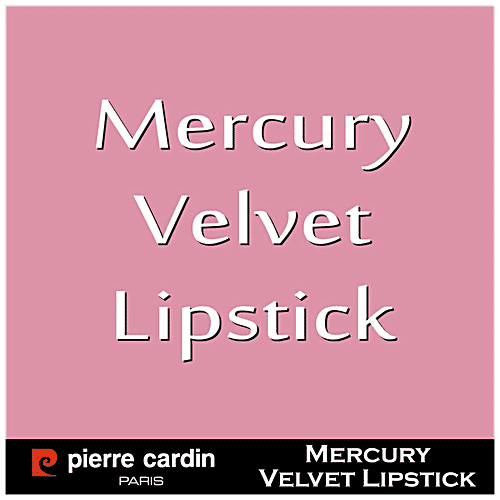 Pierre Cardin Paris Mercury Velvet Lipstick - Soft Formula, Long Lasting, Highly Pigmented, 4 g 162-Nude Peach
