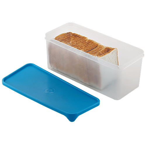 Buy Pratap Half Time Bread Container Big, High Quality Plastic, Assorted Colour Lid, Airtight