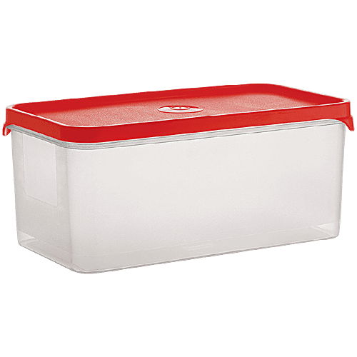 Pratap Half Time Bread Container - Small, High Quality Plastic, Assorted Colour Lid, Airtight, 2.62 L