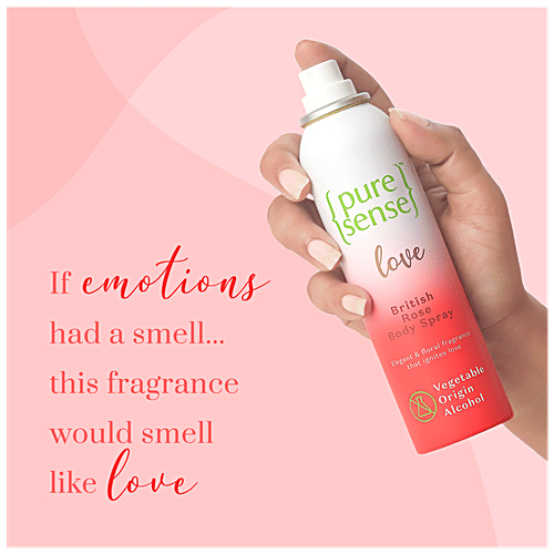 PureSense Love British Rose Body Spray - Floral Fragrance, For Women, 150 ml  