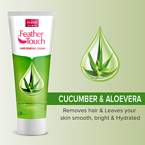 Buy VIJOHN Feather Touch Hair Removal Cream Cucumber & Aloevera, For