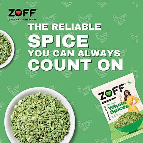 Zoff Big Fennel/Saunf, 50 g  No Preservatives or Added Colours