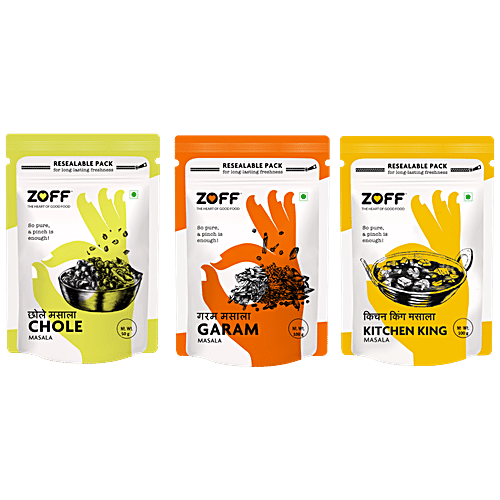Buy Zoff Combo Chole Masala, Kitchen King Masala, Garam Masala