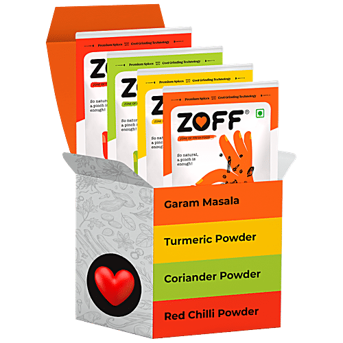 Buy Zoff Starter Basic Spices Kit Garam Masala, Chilli, Turmeric