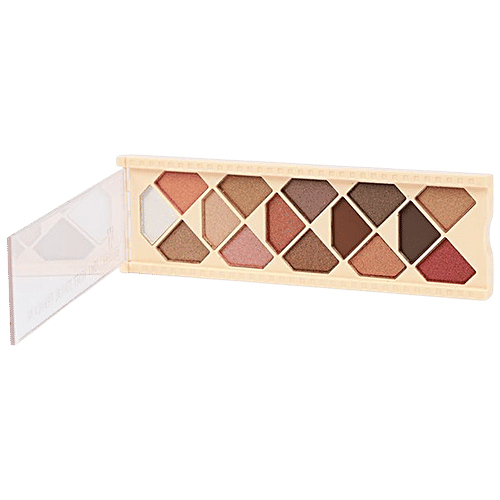 Half N Half 15 In 1 Velvet Texture Eyeshadow - Long-Lasting, Lightweight, Multicolour, 12 g Palette-02