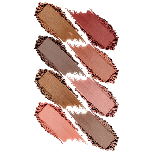Half N Half 15 In 1 Velvet Texture Eyeshadow - Long-Lasting, Lightweight, Multicolour, 12 g Palette-02