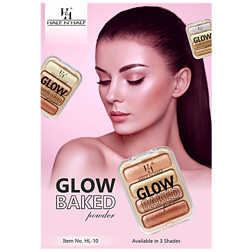 Buy Half N Half Glow Baked Highlighter Powder Highly Pigmented