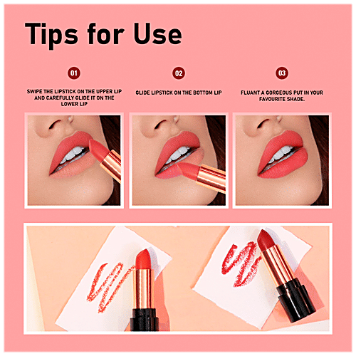 Half N Half My Color Velvet Texture Matte Lipstick - Long-Lasting, Lightweight, 3.8 g Velvet Maroon 