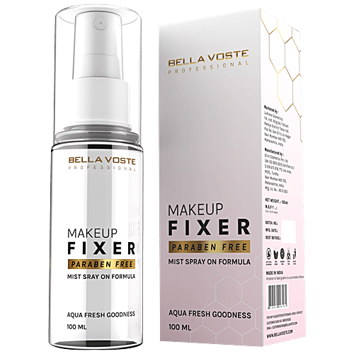 Bella Voste Professional Makeup Fixer - Mist Spray On Formula, Paraben Free, Vegan, 100 ml  