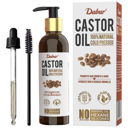 Buy Dabur Castor Oil - 100% Natural, Cold-Pressed, Hydrates Skin, Reduces  Wrinkles Online at Best Price of Rs  - bigbasket