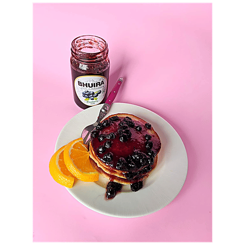 BHUIRA  Blueberry Jam - No Added Preservatives & Artificial Colours, 240 g  