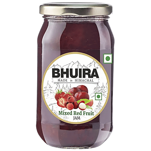 BHUIRA  Mixed Red Fruit Jam - No Added Preservatives & Artificial Colours, 240 g  