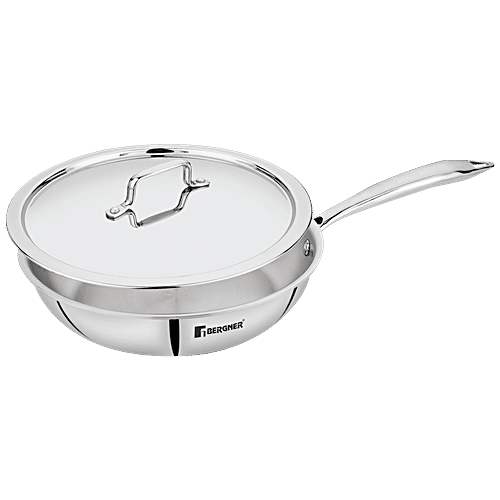 Buy Bergner Tri-Pro Triply Stainless Steel Frypan - 3 Layer, Induction